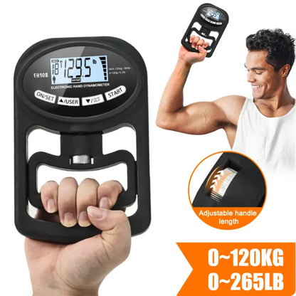 Revolutionize Your Training with the 265Lbs Digital Grip Strength Tester - USB Rechargeable Hand Dynamometer for Ultimate Power Performance