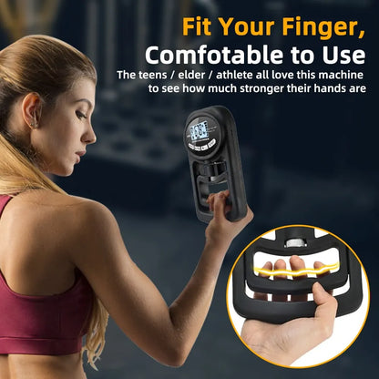 Revolutionize Your Training with the 265Lbs Digital Grip Strength Tester - USB Rechargeable Hand Dynamometer for Ultimate Power Performance